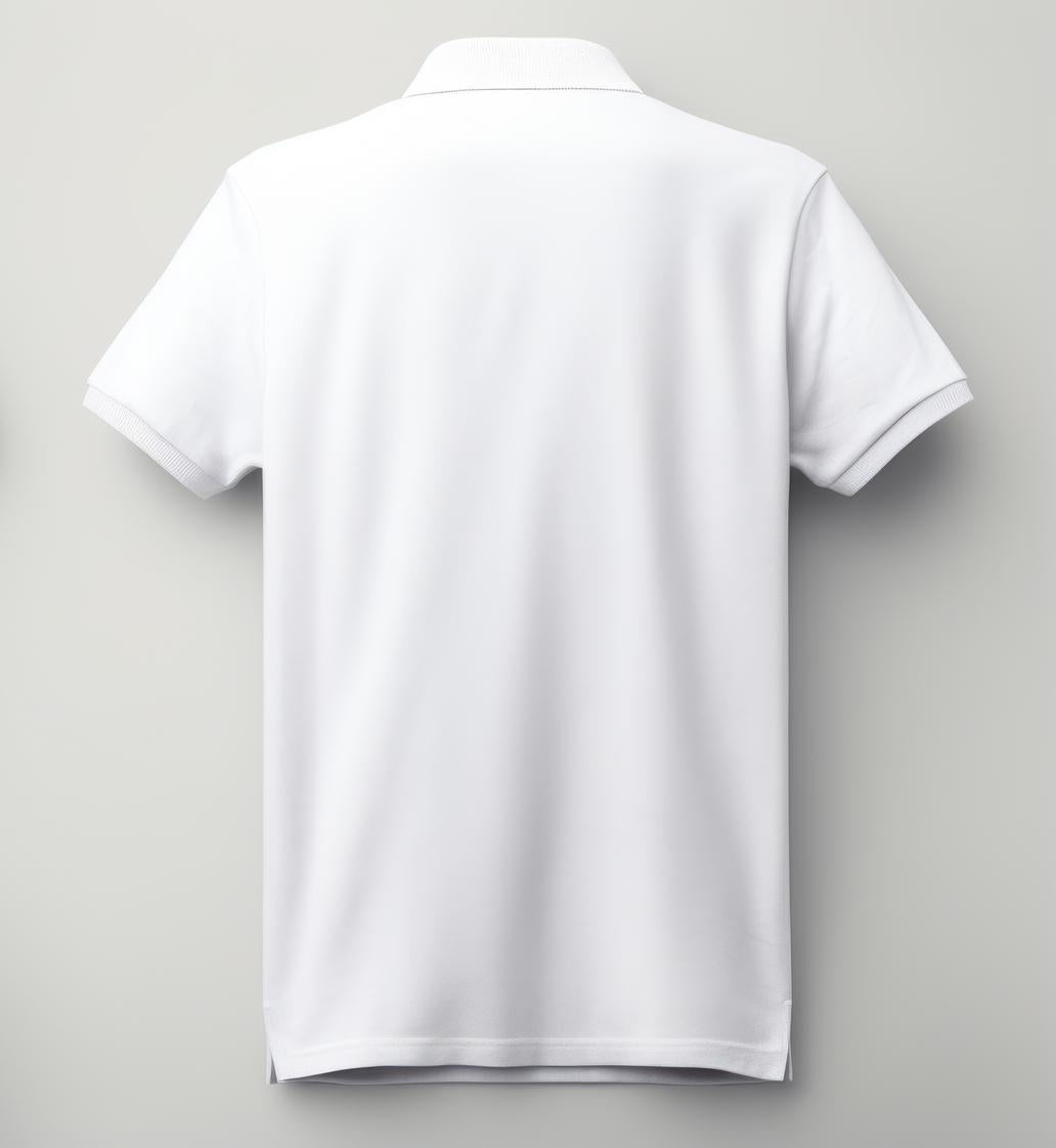 Short Sleeve Polo Sweater - White Polo