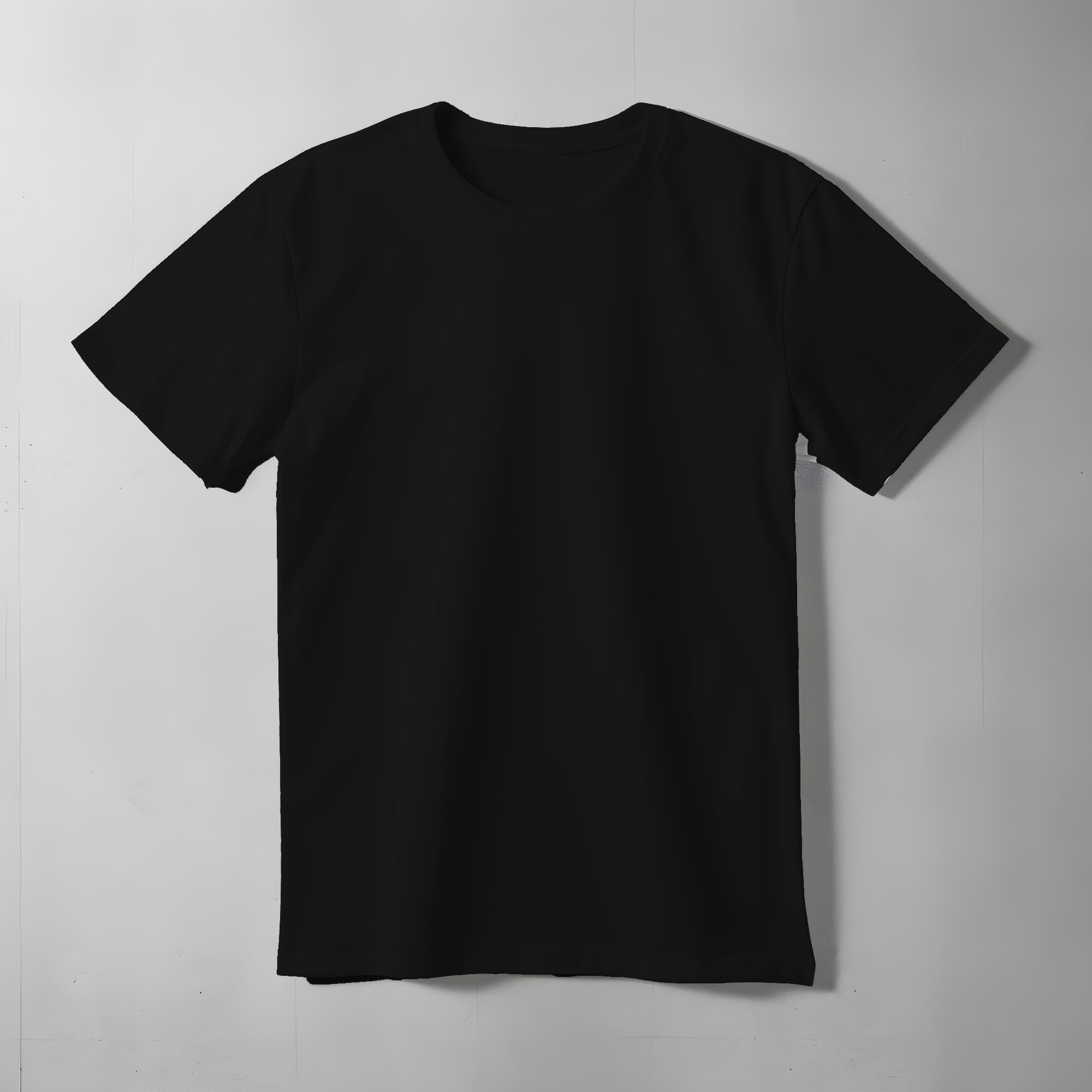 Short Sleeve Crew Neck Black Shirt