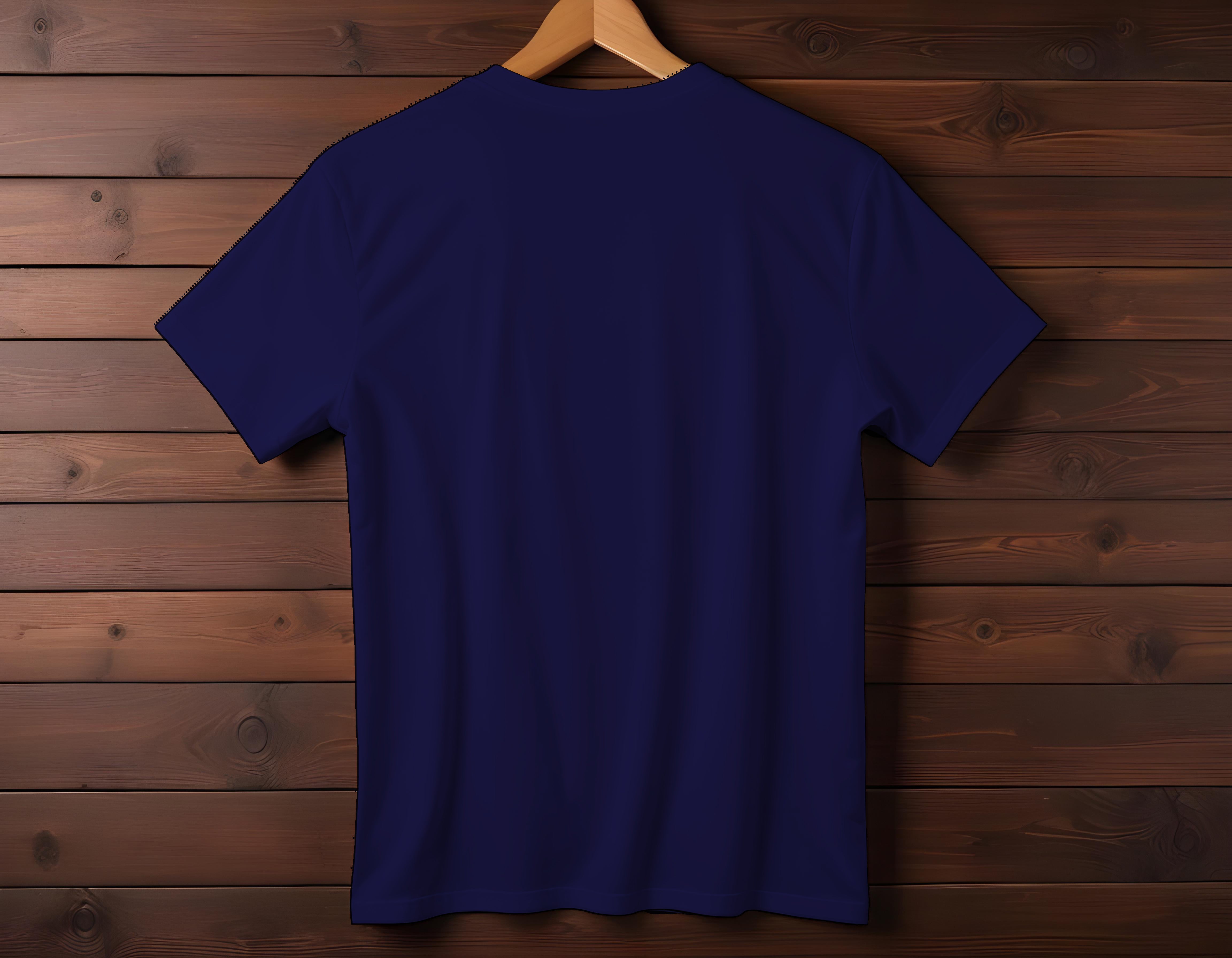 Short Sleeve Henley Blue Shirt