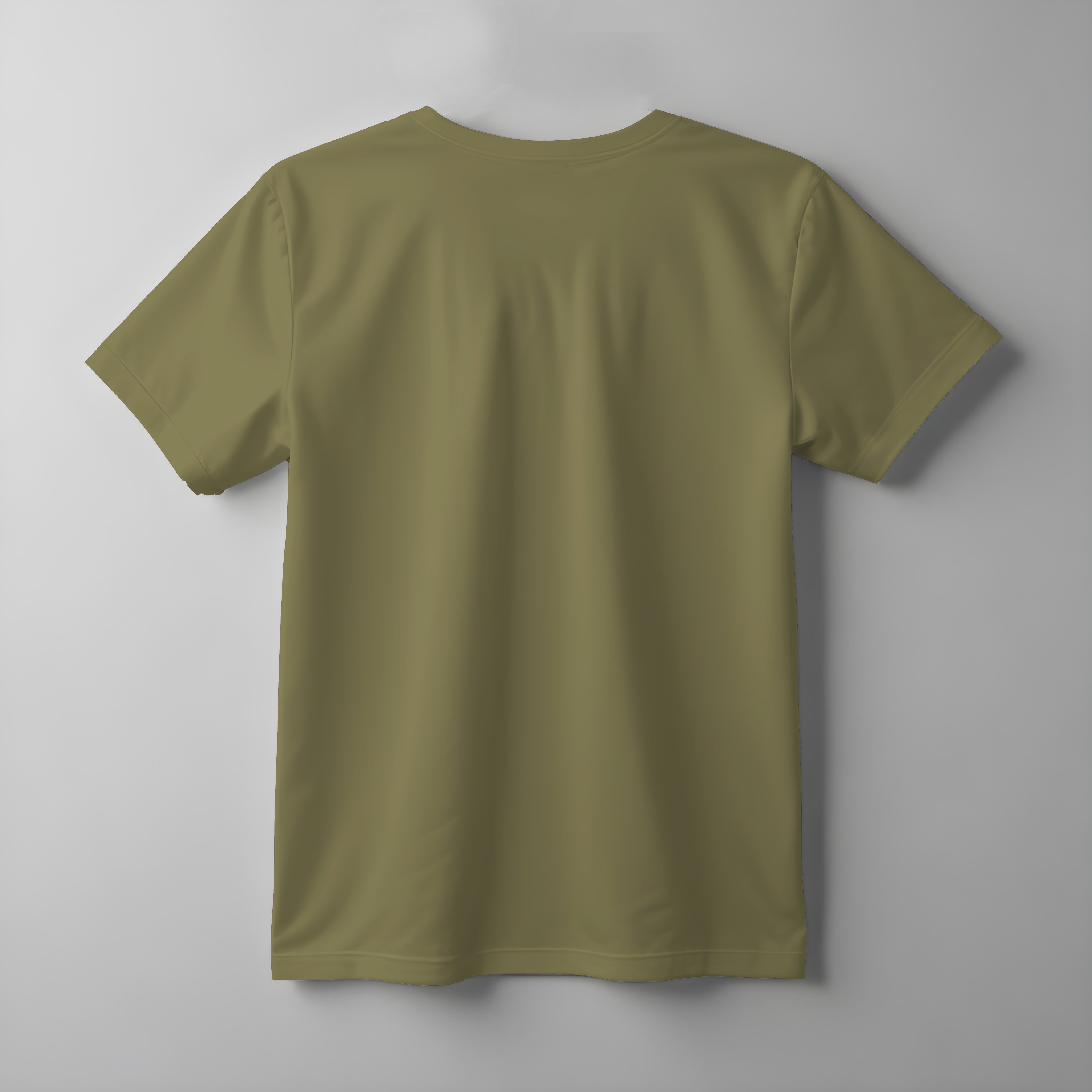 Short Sleeve Crew Neck Green Shirt