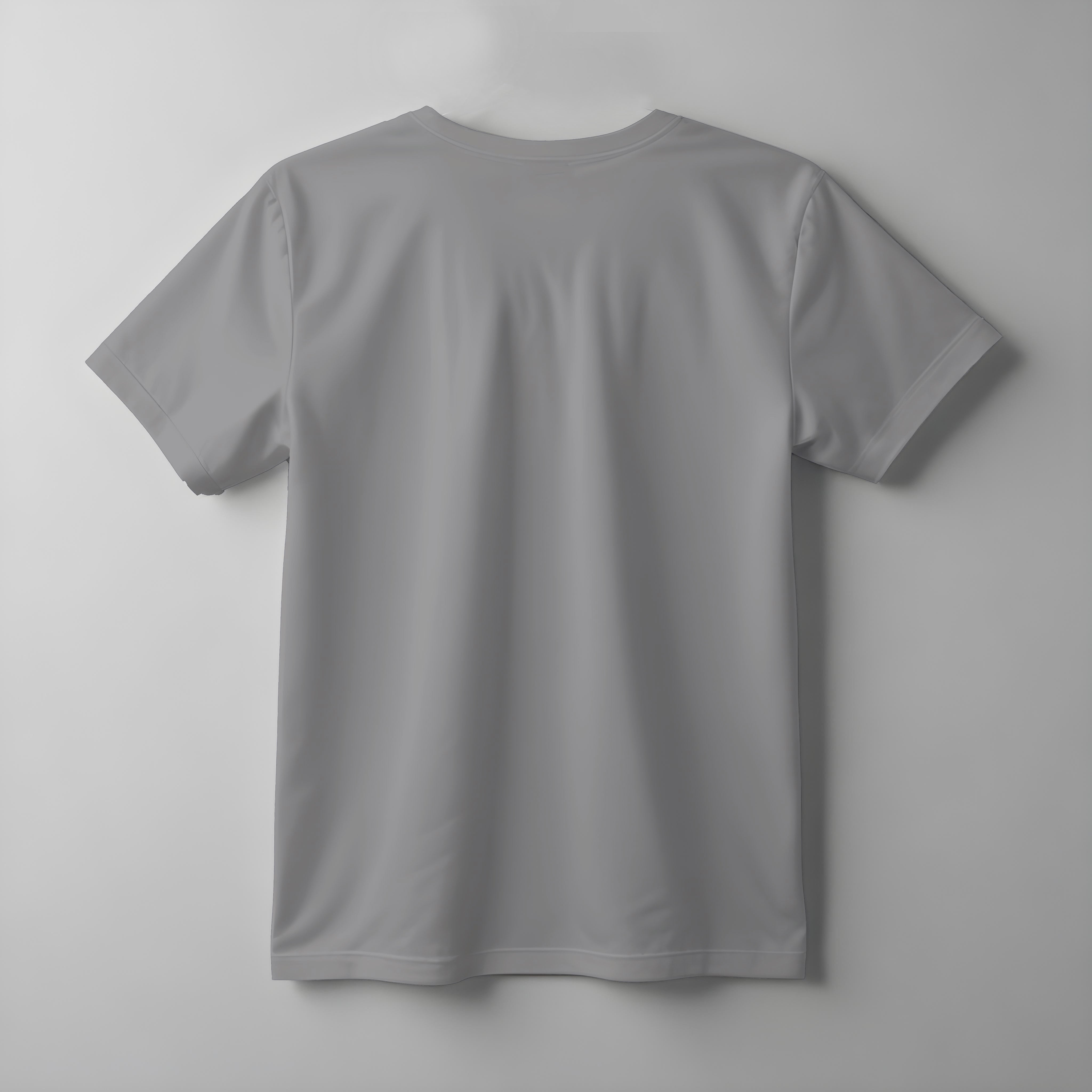 Short Sleeve Crew Neck Gray Shirt