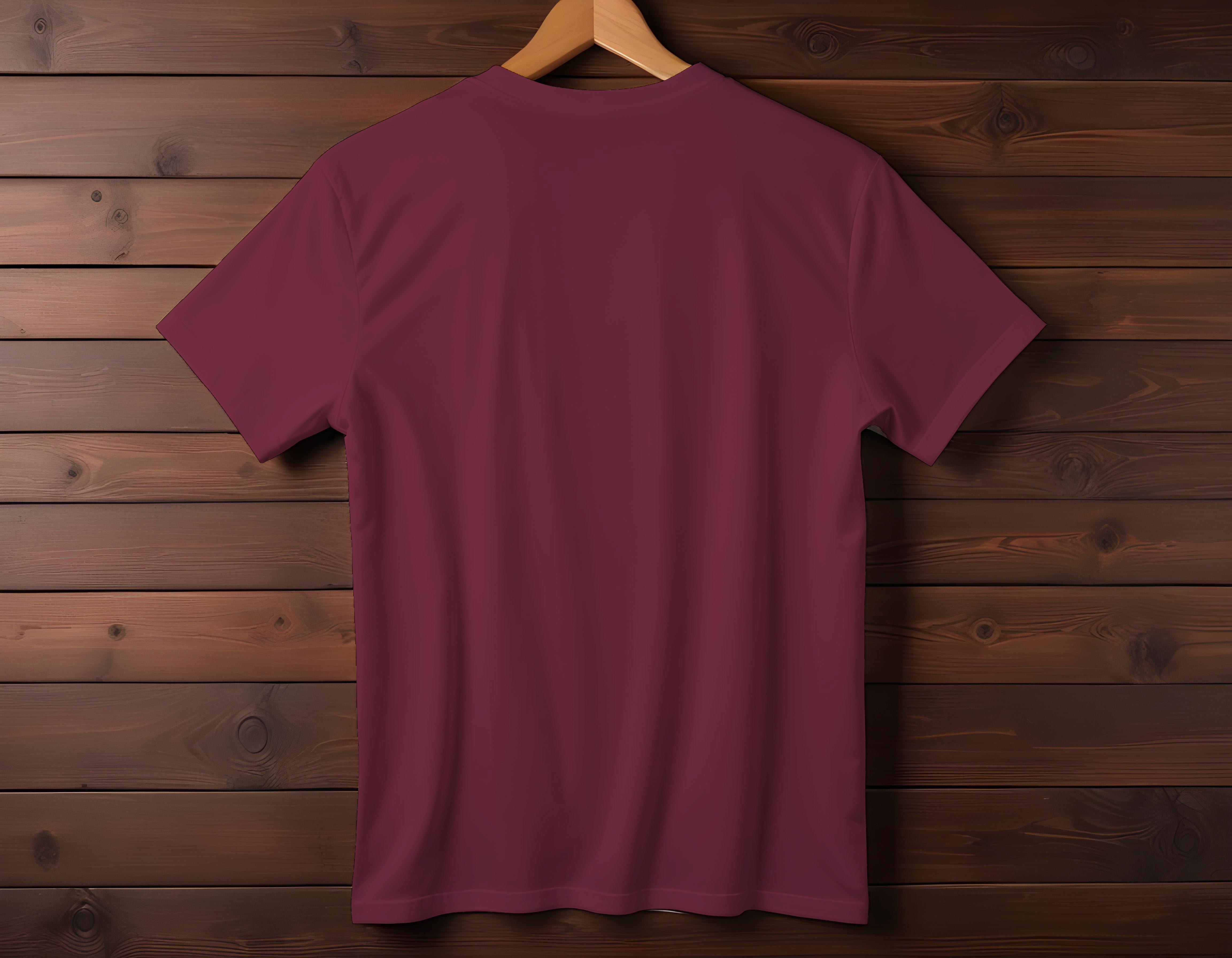 Short Sleeve Henley Red Shirt