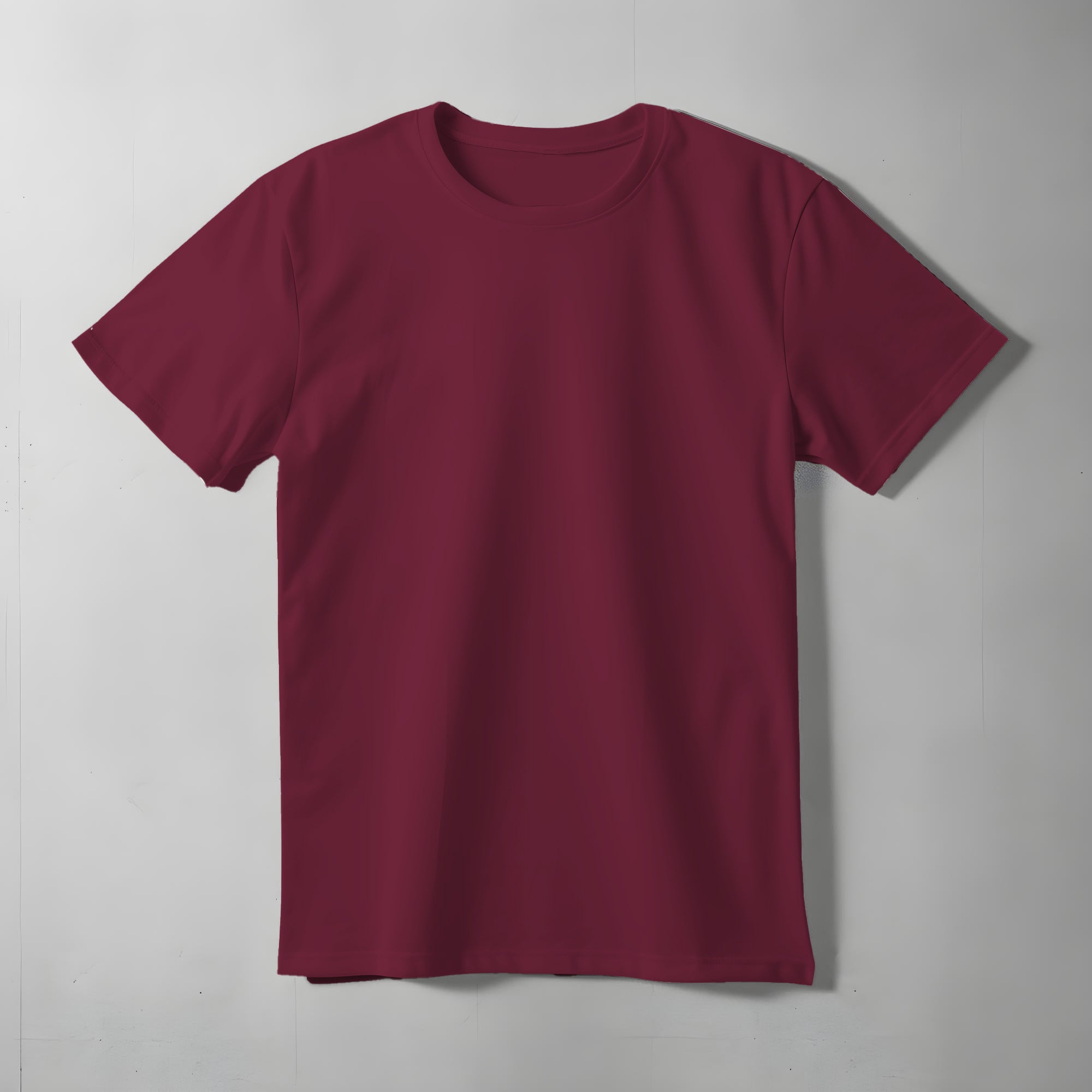 Short Sleeve Crew Neck Red Shirt