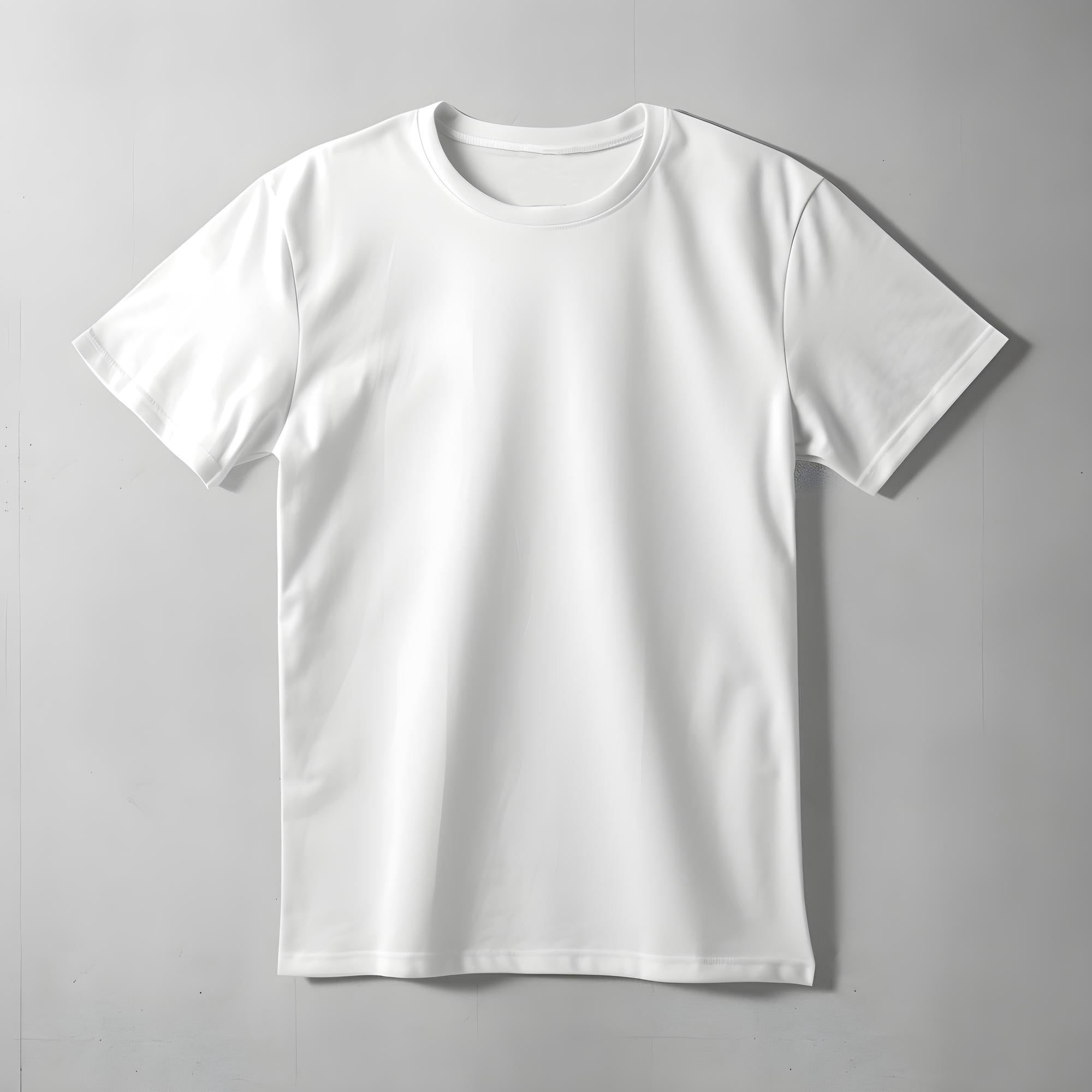 Short Sleeve Crew Neck White Shirt